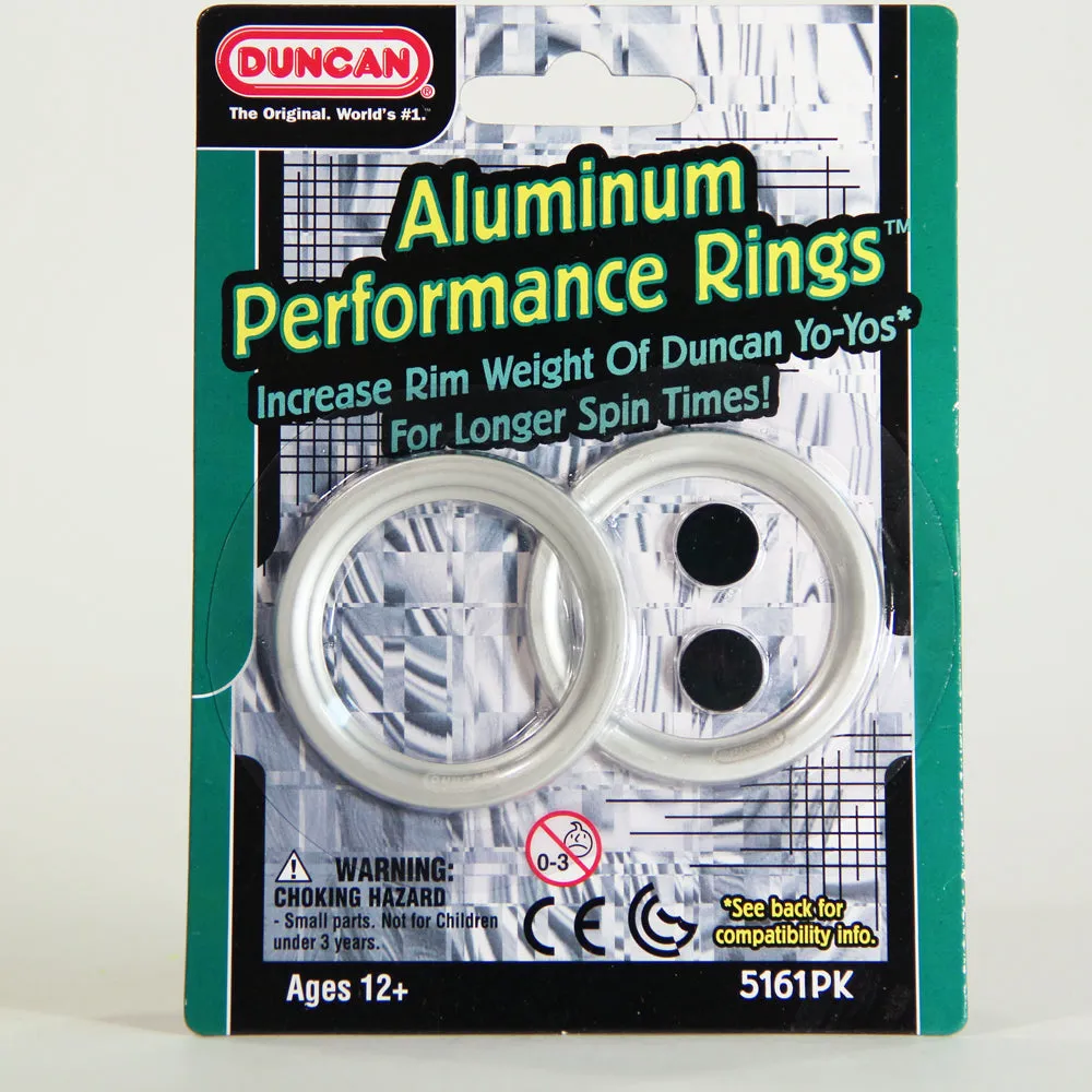 Duncan Aluminum Performance Rings or Weight Rings for Your Yo-Yo