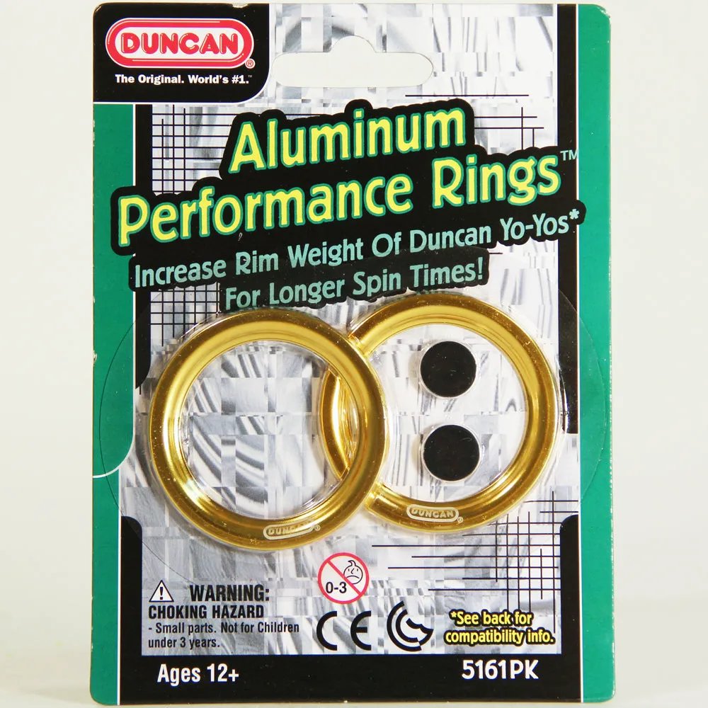 Duncan Aluminum Performance Rings or Weight Rings for Your Yo-Yo