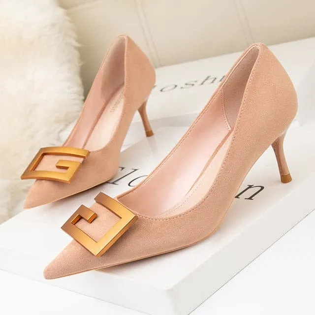 Fashion Brand Pointed Heels Shoes