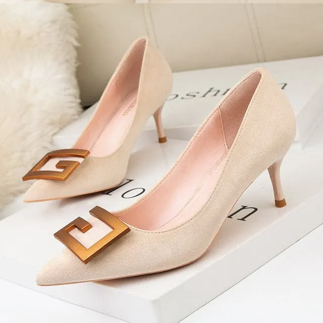 Fashion Brand Pointed Heels Shoes