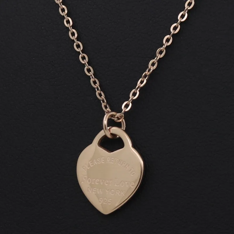Fashion Luxury Famous Brand Love  Necklace