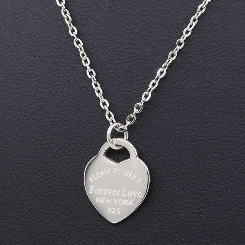 Fashion Luxury Famous Brand Love  Necklace