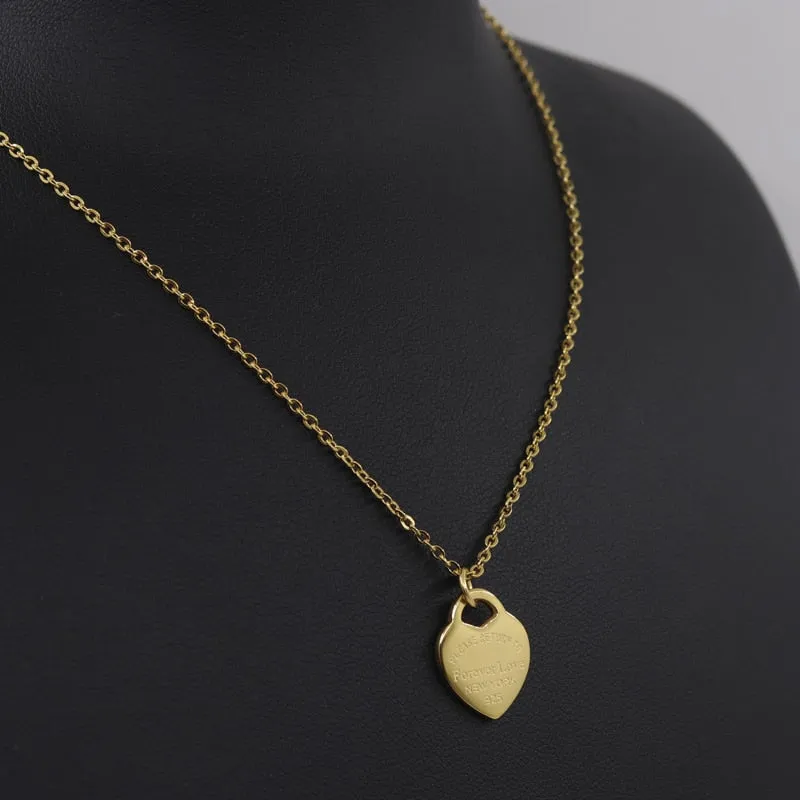 Fashion Luxury Famous Brand Love  Necklace