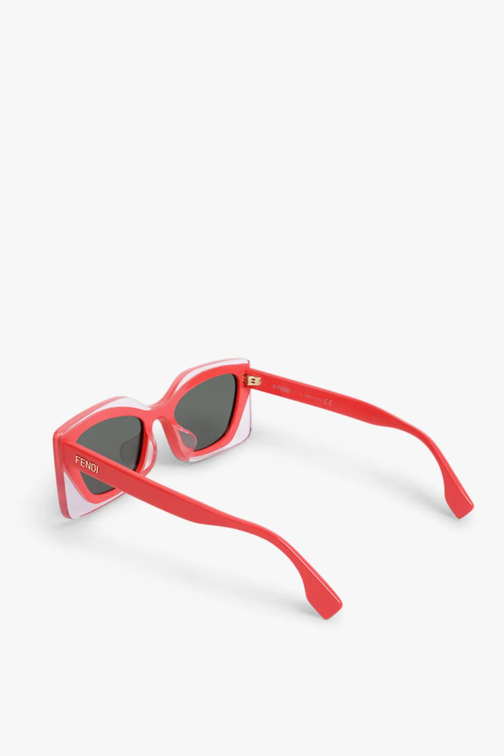 FENDI FEEL SUNGLASSES | CORAL/GREEN