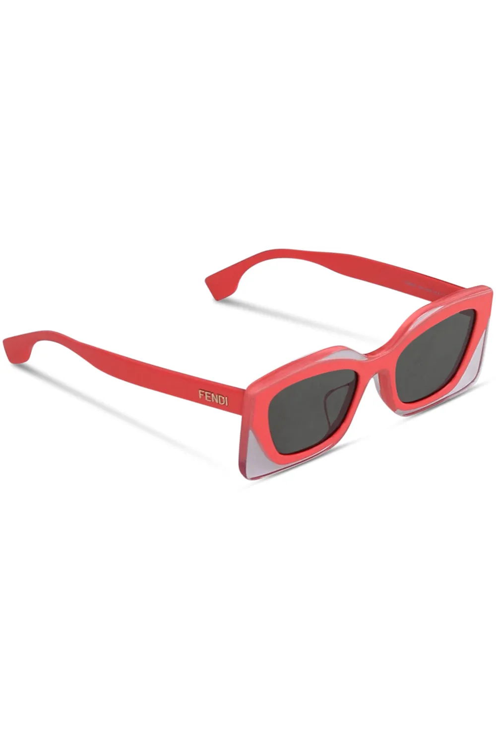 FENDI FEEL SUNGLASSES | CORAL/GREEN