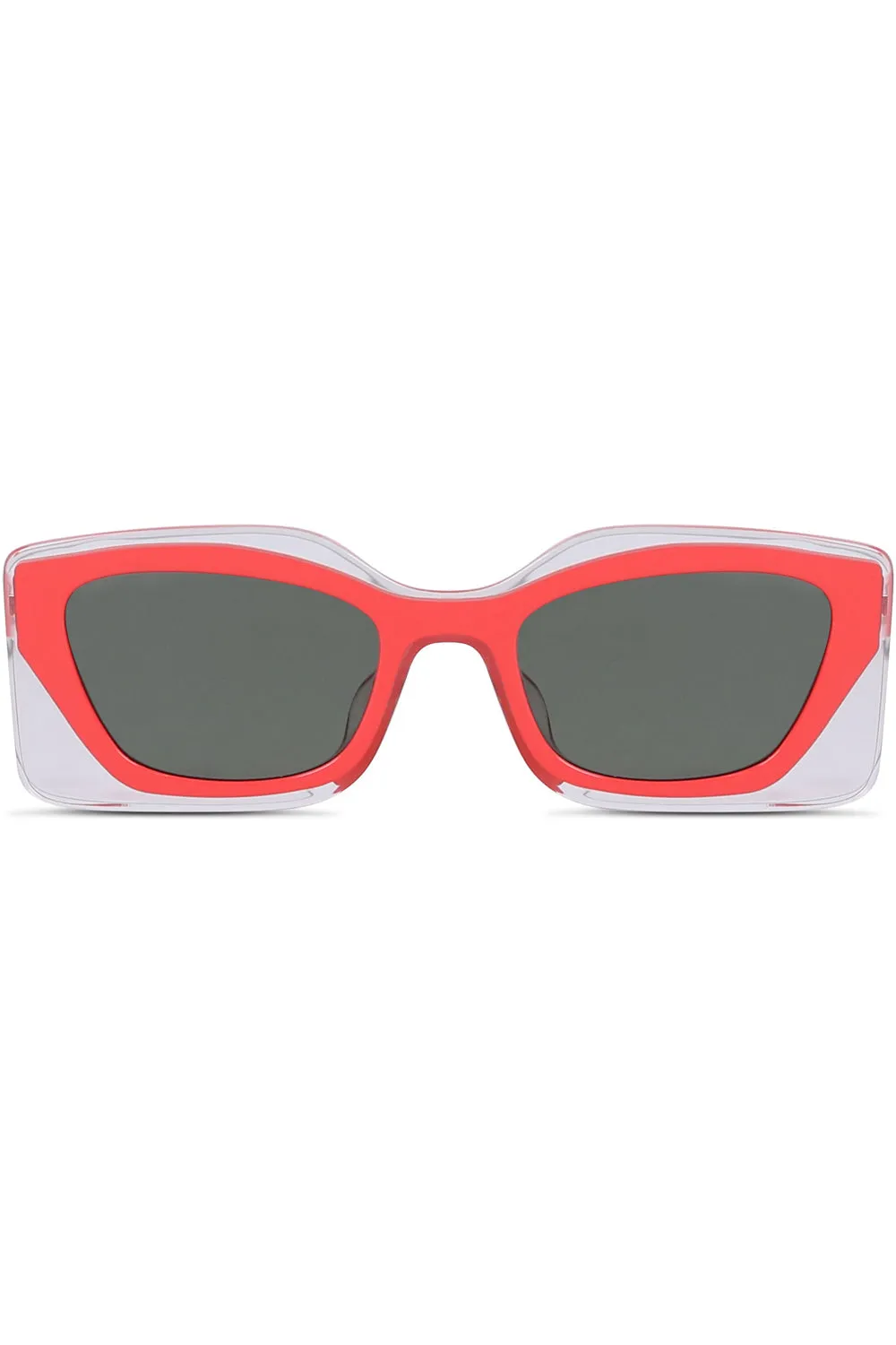 FENDI FEEL SUNGLASSES | CORAL/GREEN