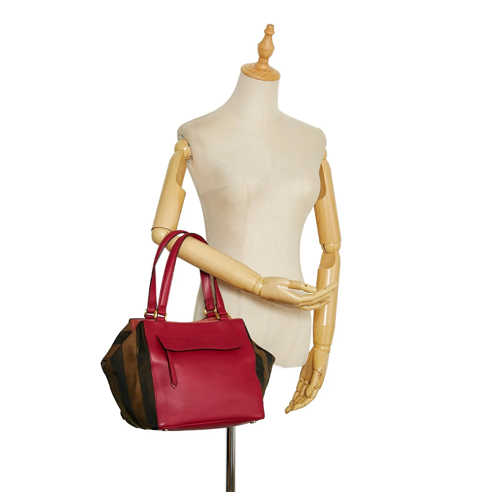 Fendi Pequin Boxy Tote (SHG-37739)