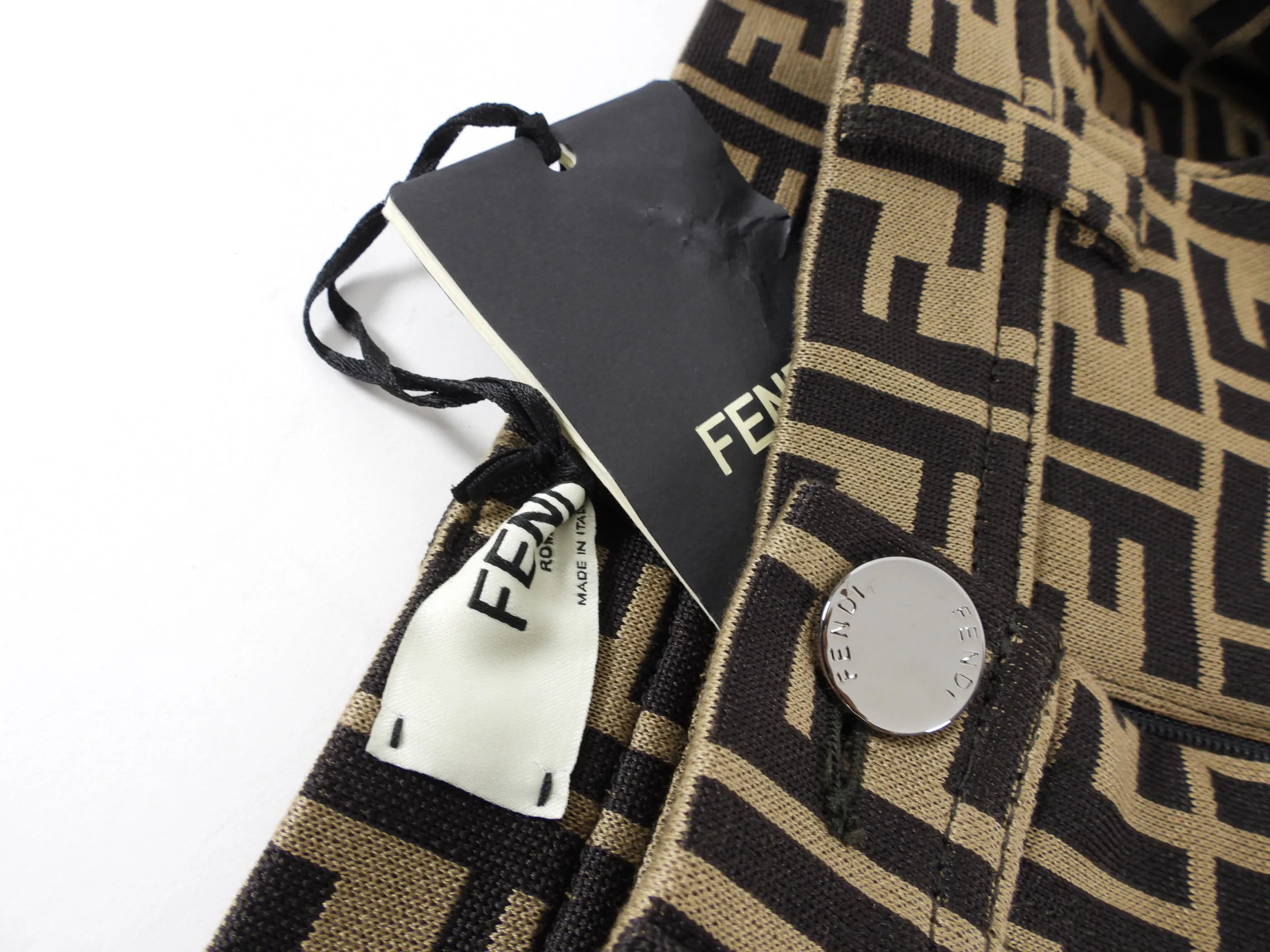 Fendi Zucca Knit Jersey Skinny Pants - IT40 / USA 2/4