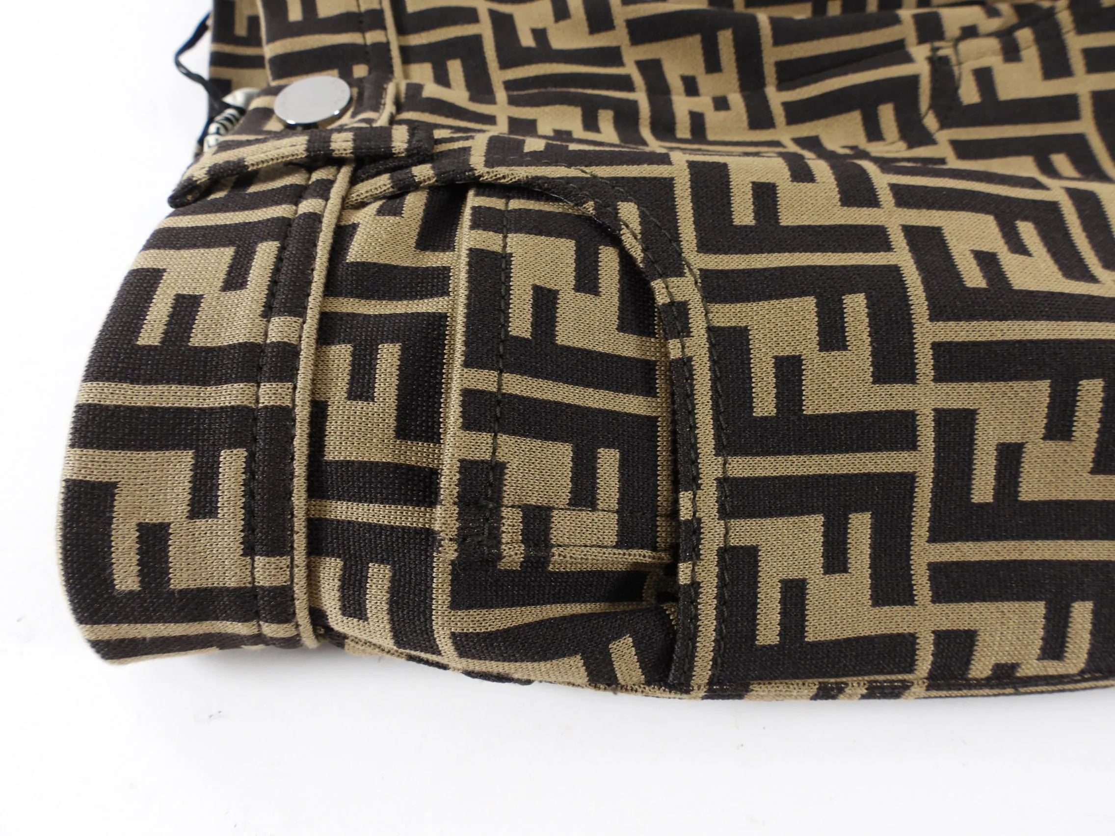 Fendi Zucca Knit Jersey Skinny Pants - IT40 / USA 2/4
