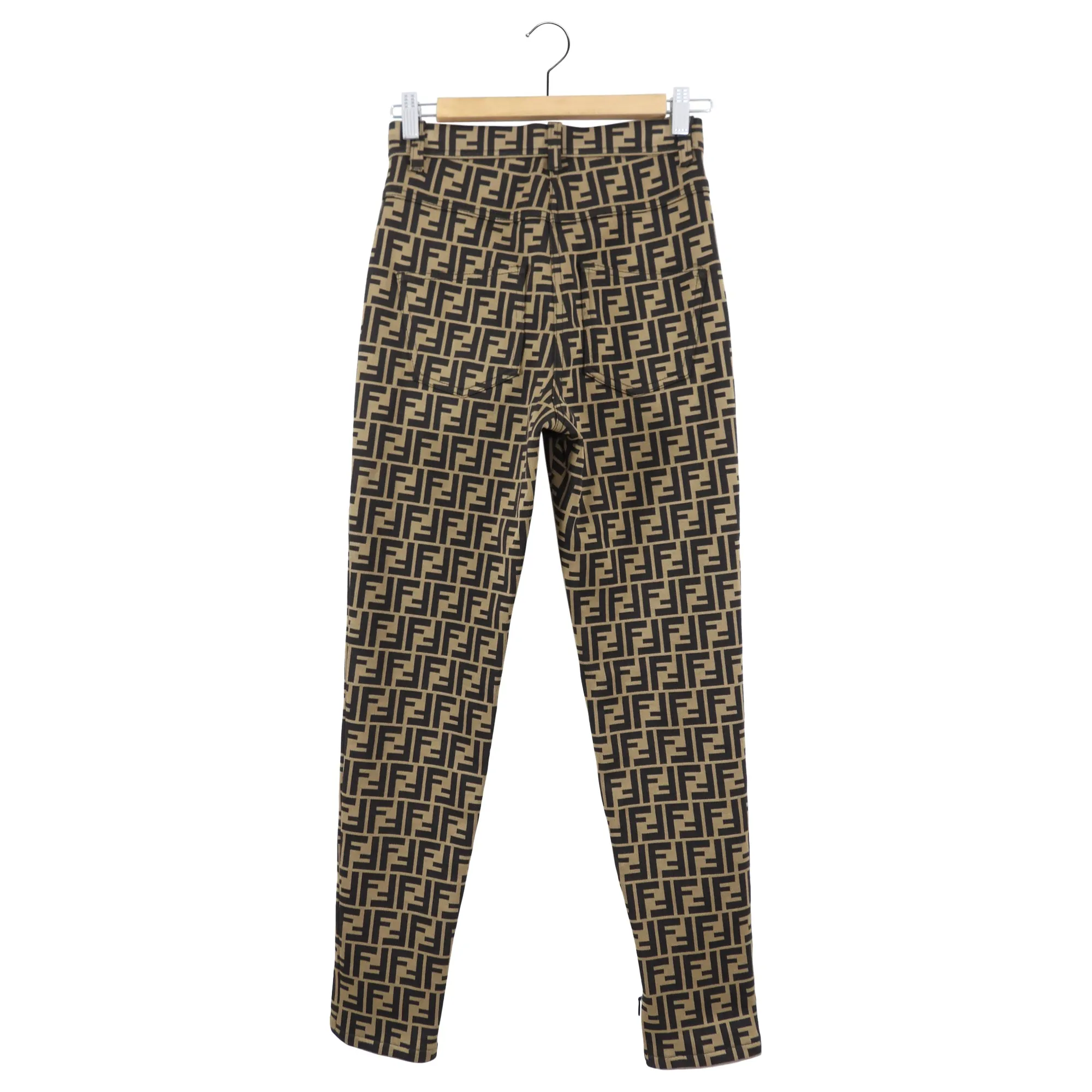 Fendi Zucca Knit Jersey Skinny Pants - IT40 / USA 2/4