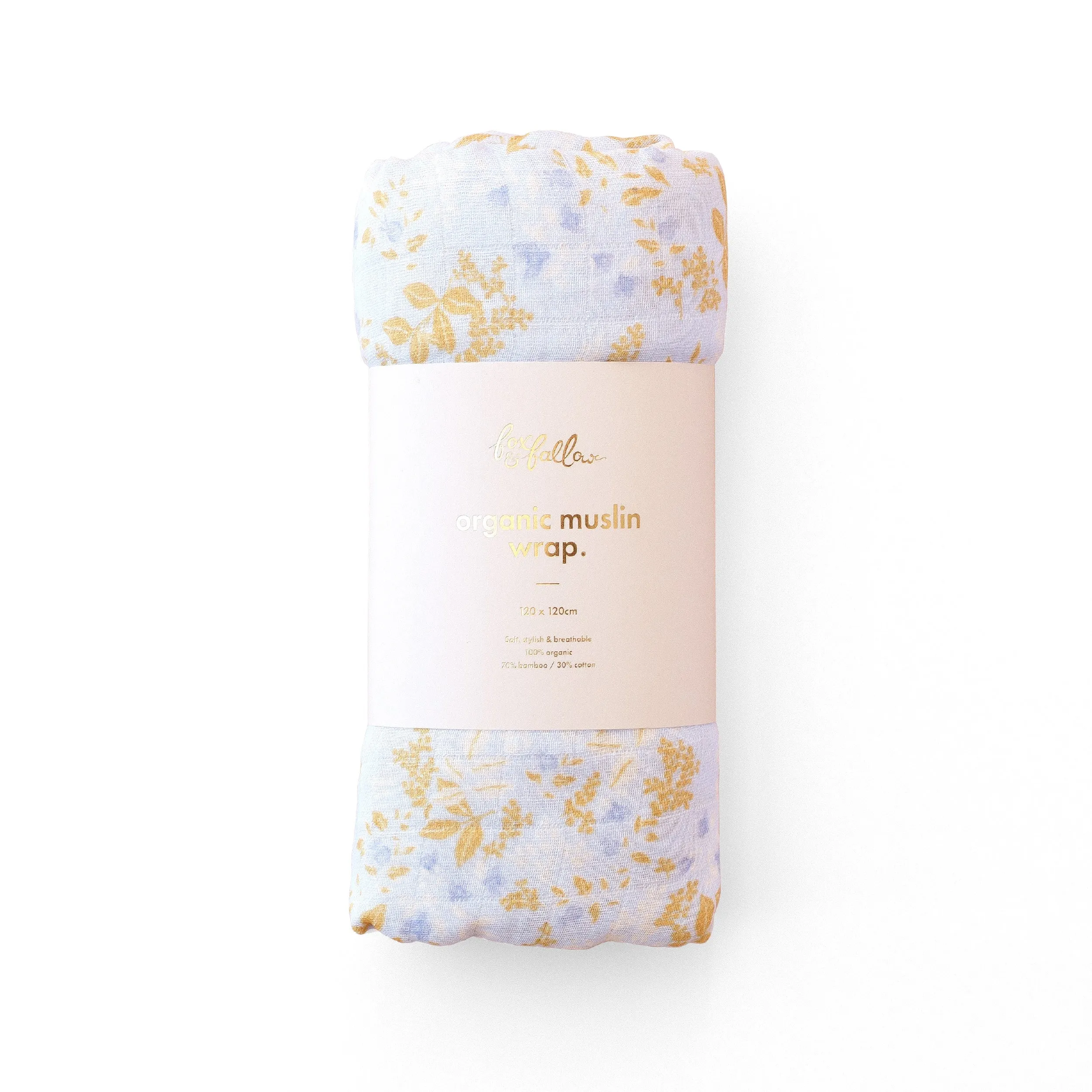Fox & Fallow Organic Muslin Wrap - Delphinium