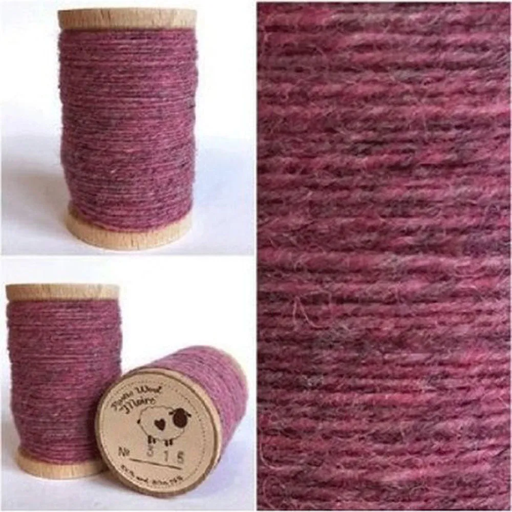 FUCHSIA Hand Dyed YARD Wool Fabric for Wool Applique and Rug Hooking