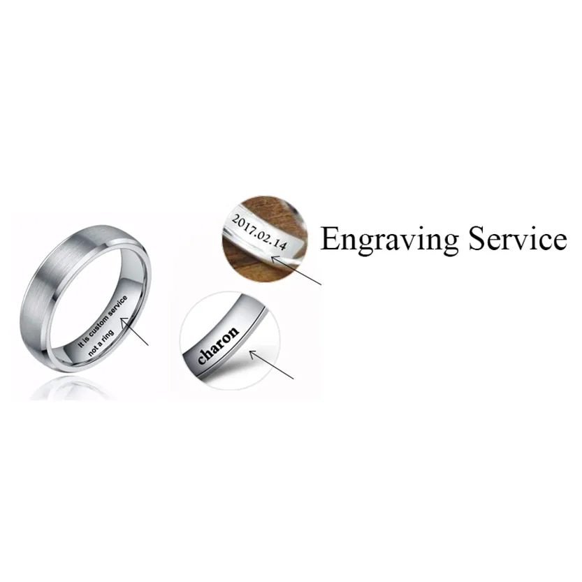 Funki Buys | Rings | Men's Women's Titanium Engagement Ring
