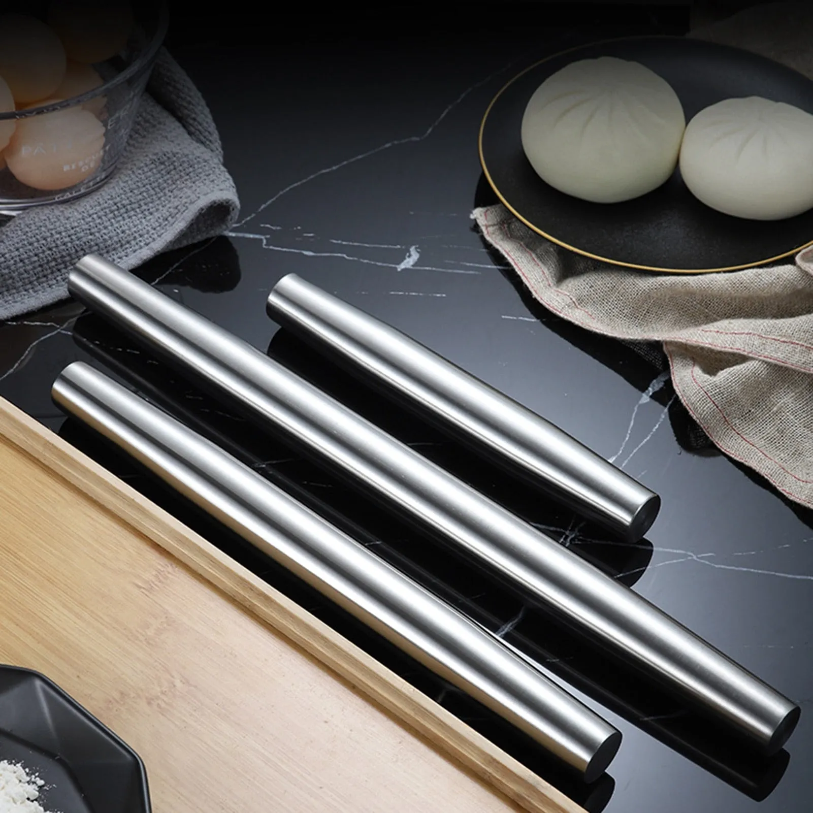 Funki Buys | Rolling Pins | Stainless Steel Rolling | Baking Tools