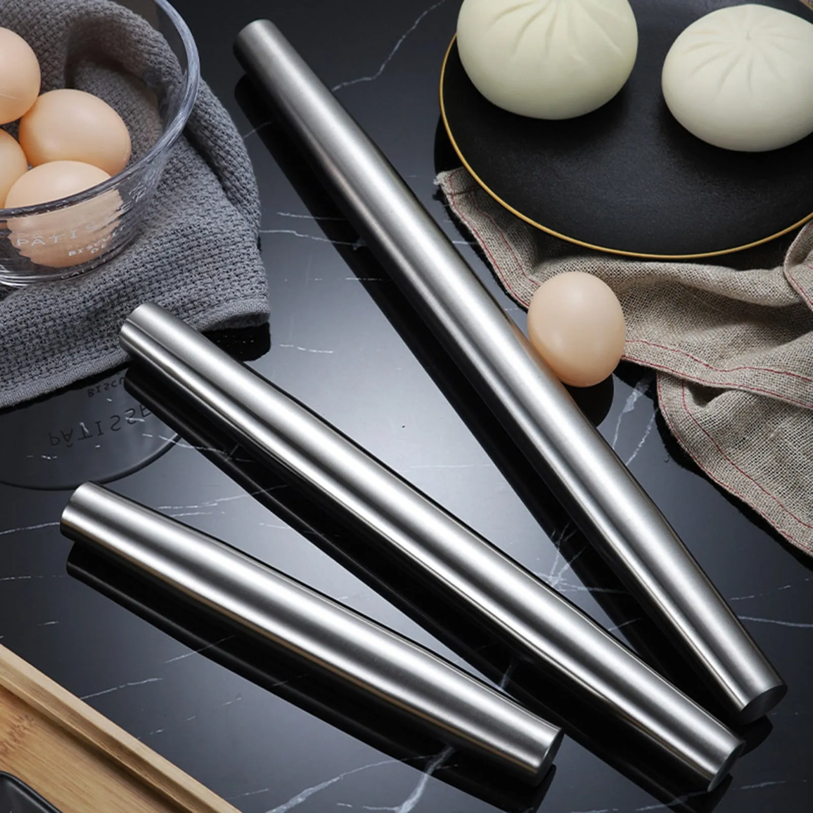 Funki Buys | Rolling Pins | Stainless Steel Rolling | Baking Tools