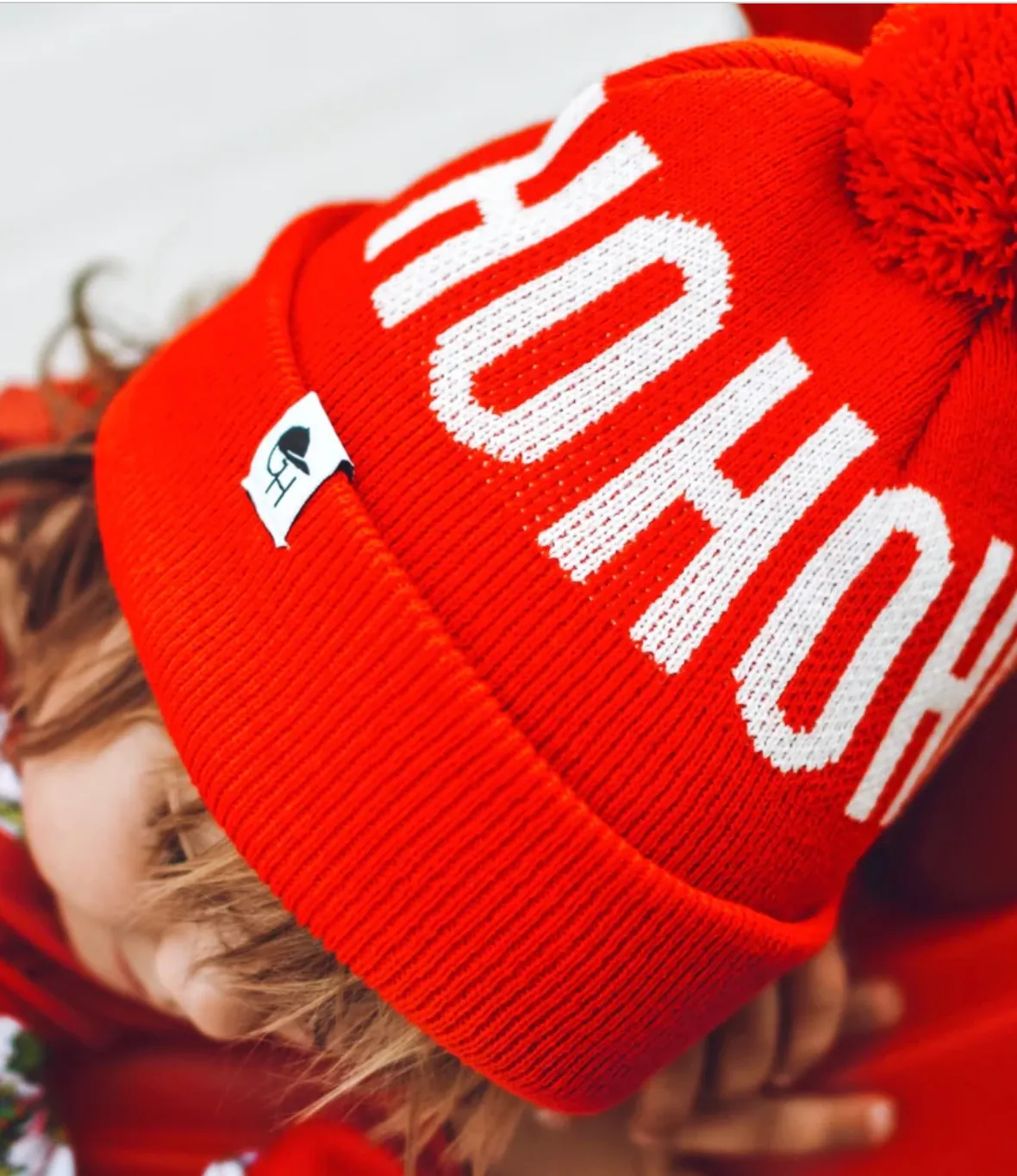 George Hats - HoHoHo Pom Beanie in Red