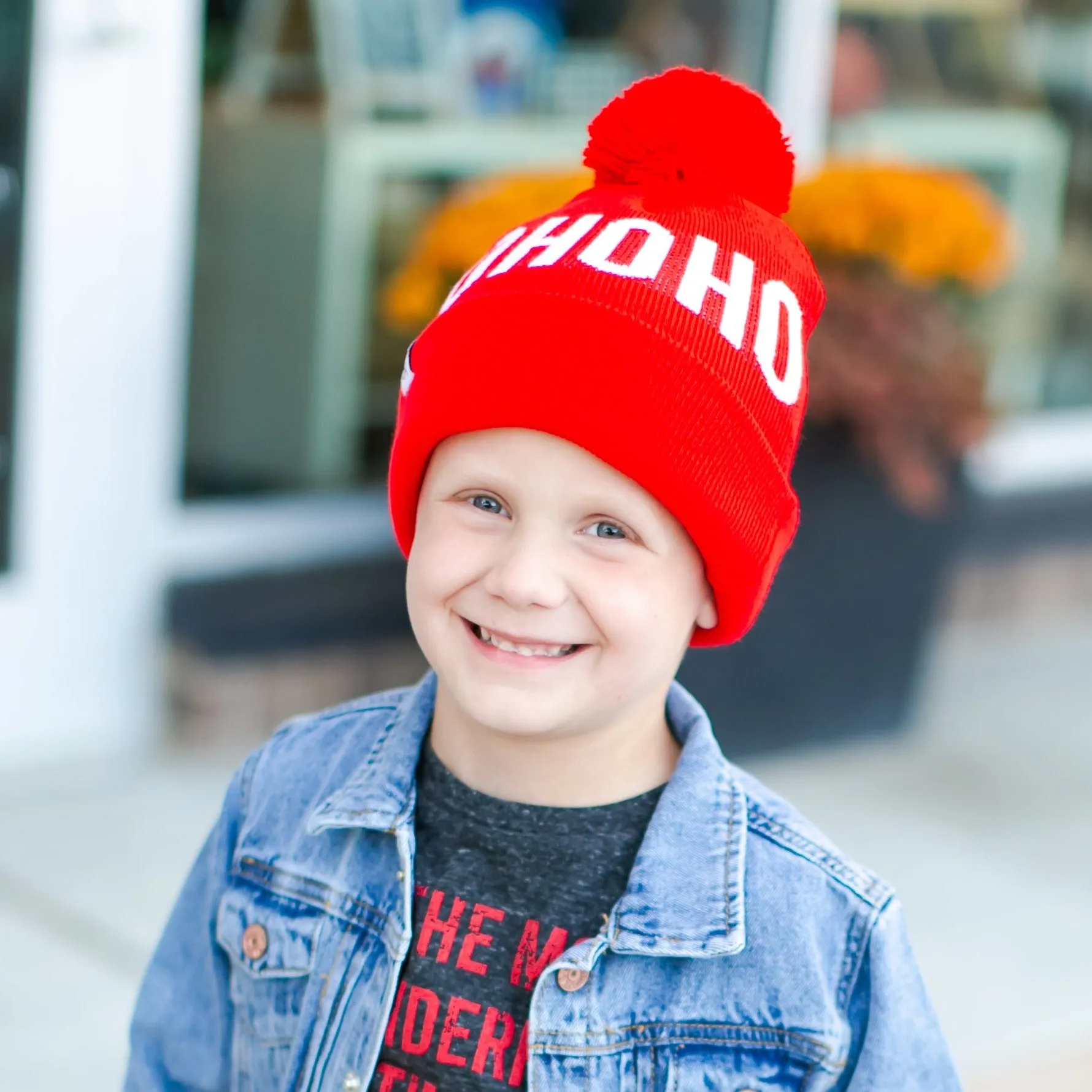 George Hats - HoHoHo Pom Beanie in Red