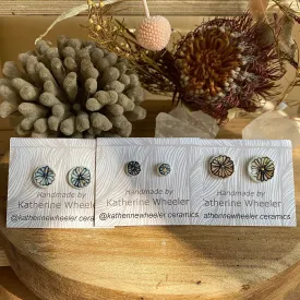 Hand Painted Flower Studs ~ Pick a Pair
