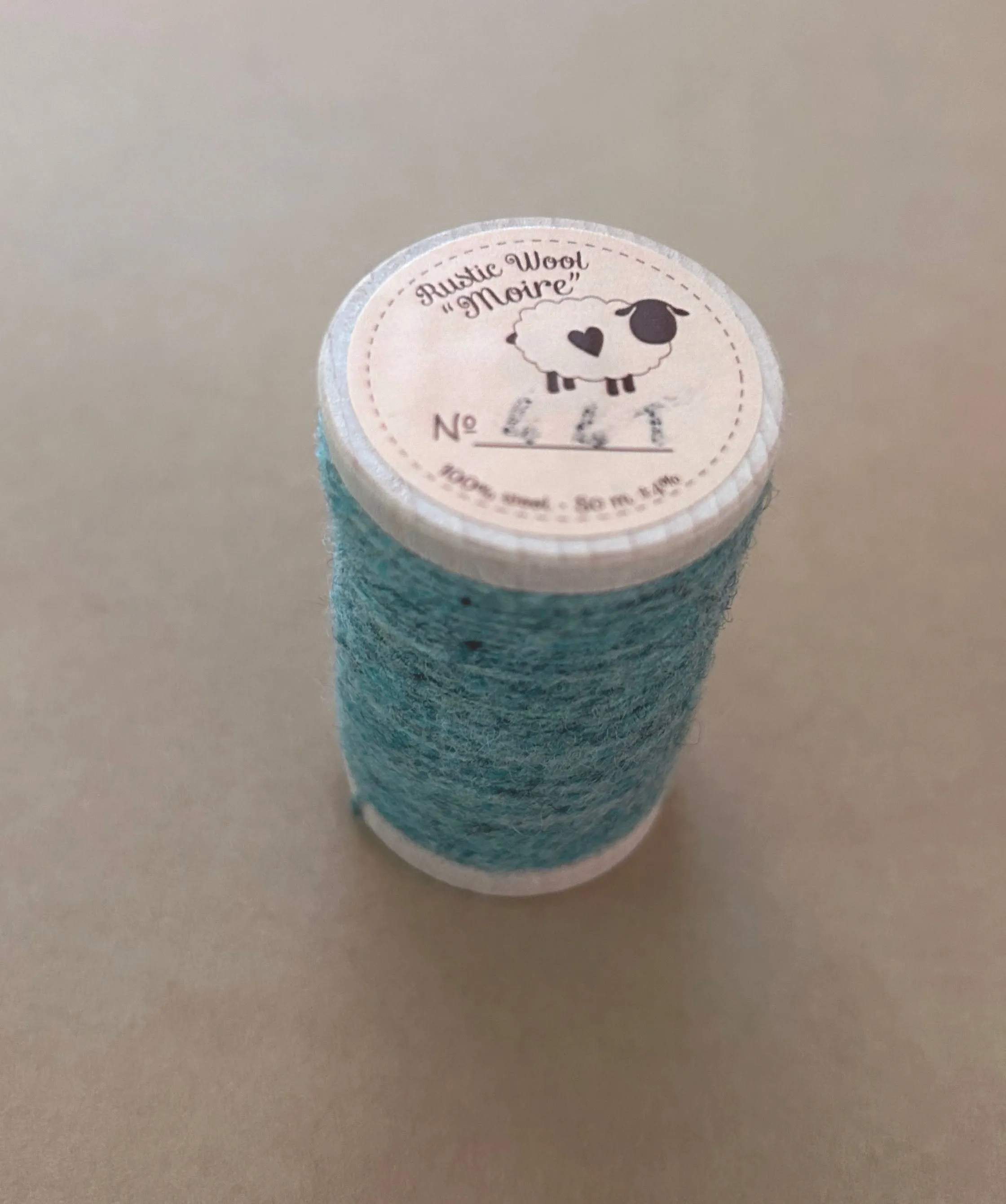 Light TEAL GREEN Hand Dyed YARD Wool Fabric for Wool Applique and Rug Hooking
