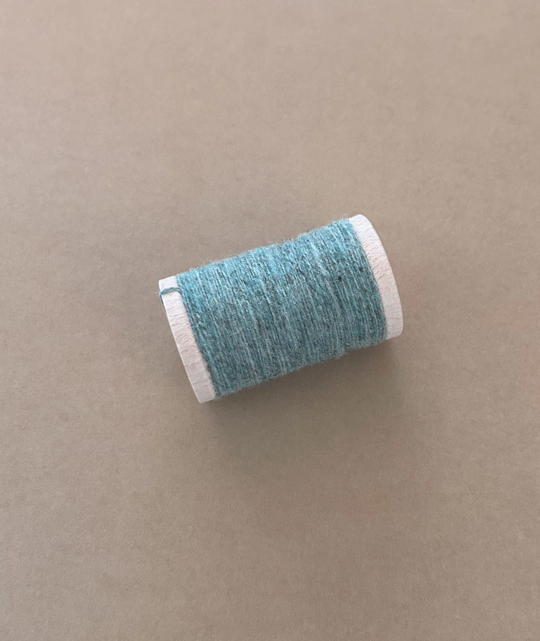 Light TEAL GREEN Hand Dyed YARD Wool Fabric for Wool Applique and Rug Hooking