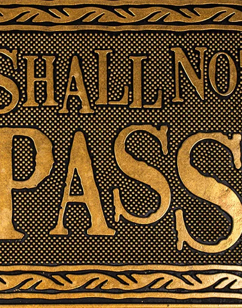 Lord Of The Rings You Shall Not Pass Rubber Doormat Welcome Home - LOTR Gifts