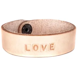 LOVE Stamped Bracelet