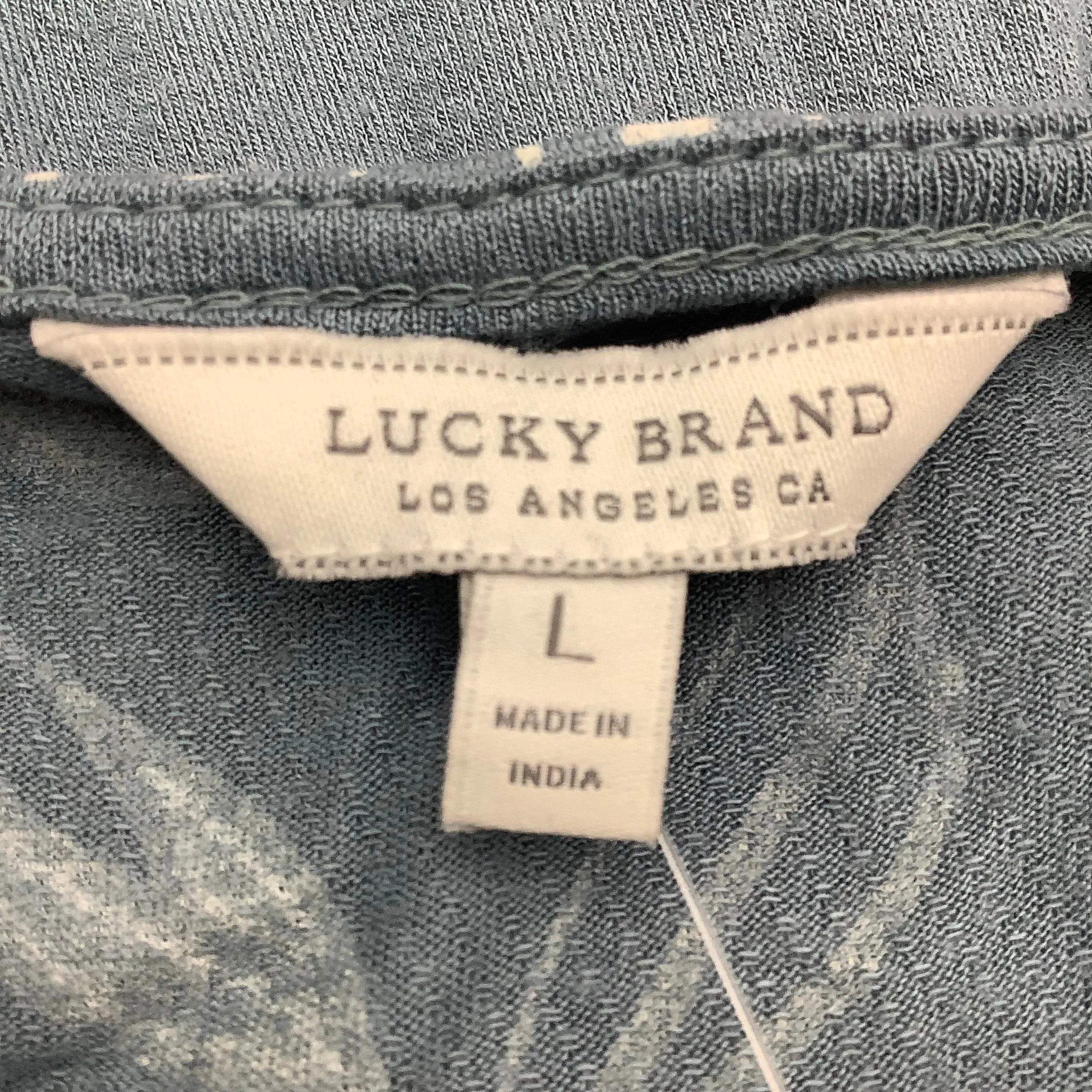 Lucky Brand Blue Top  Size: L