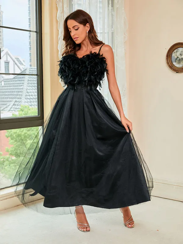 Luna Feather Formal Dress