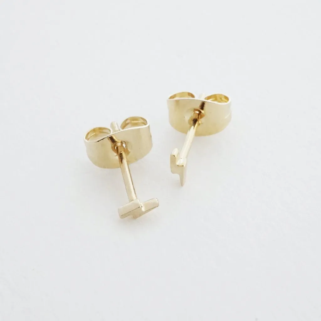 Mini Lightning Stud Earrings