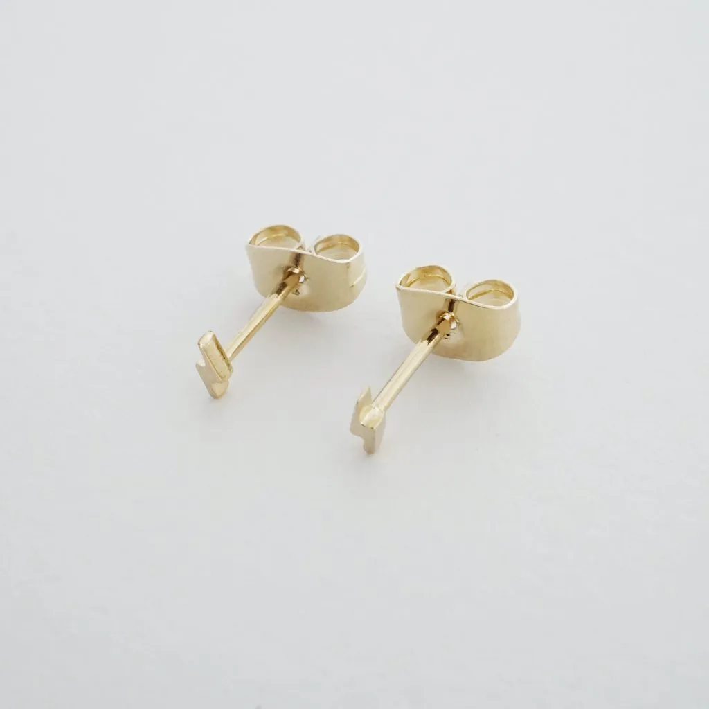 Mini Lightning Stud Earrings