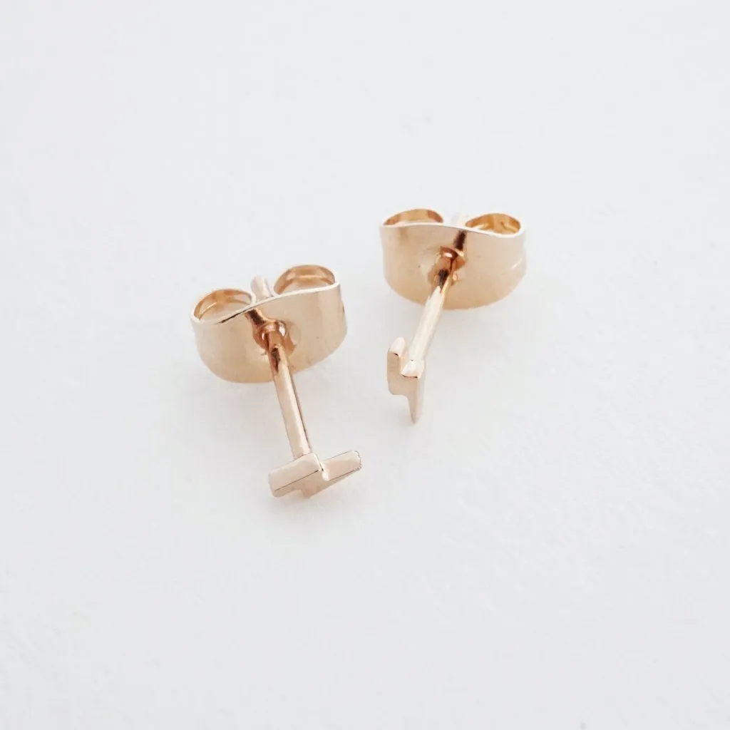Mini Lightning Stud Earrings