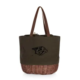 Nashville Predators - Coronado Canvas and Willow Basket Tote