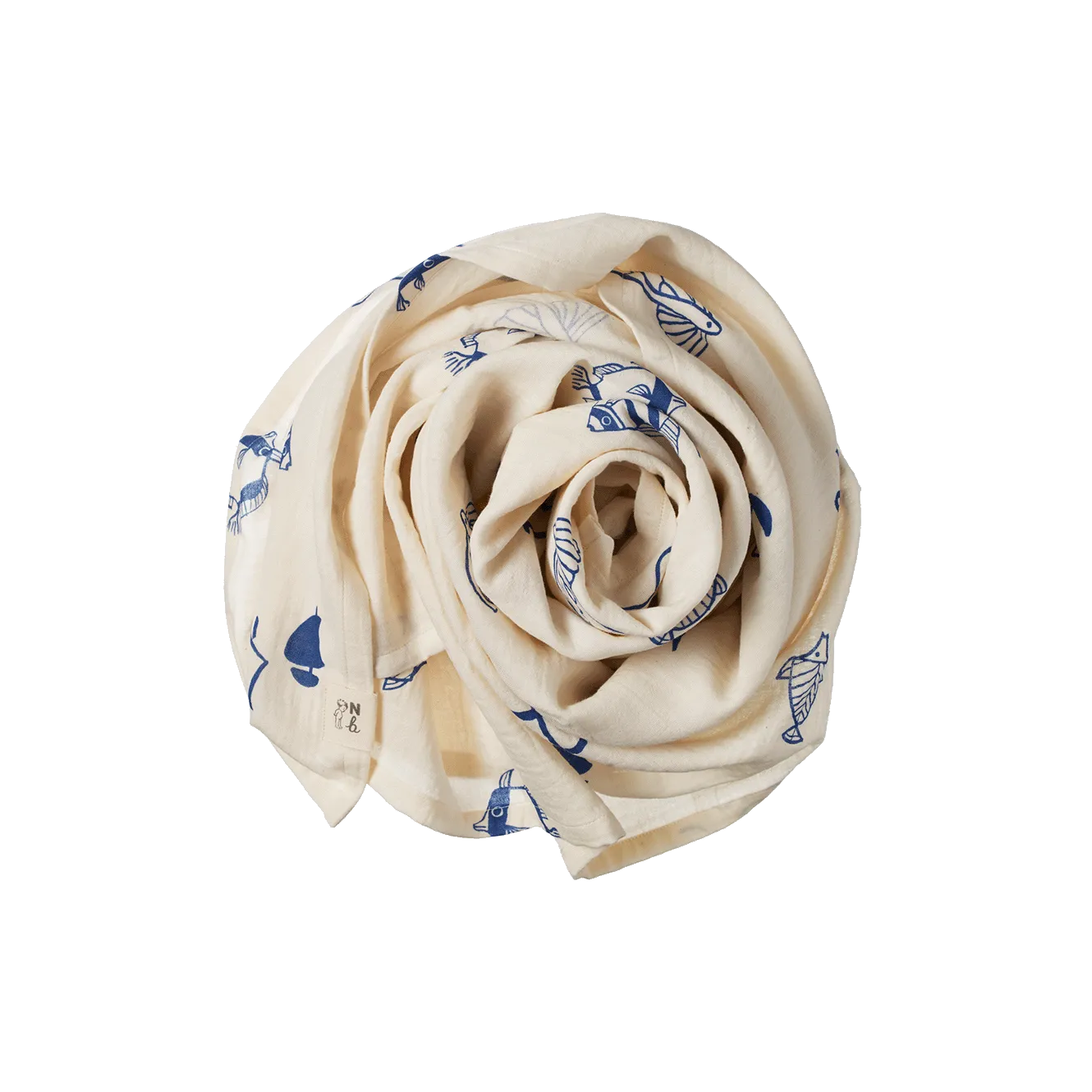 Nature Baby Muslin Wrap - Atlantic Print