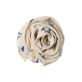 Nature Baby Muslin Wrap - Atlantic Print