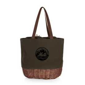 New York Mets - Coronado Canvas and Willow Basket Tote