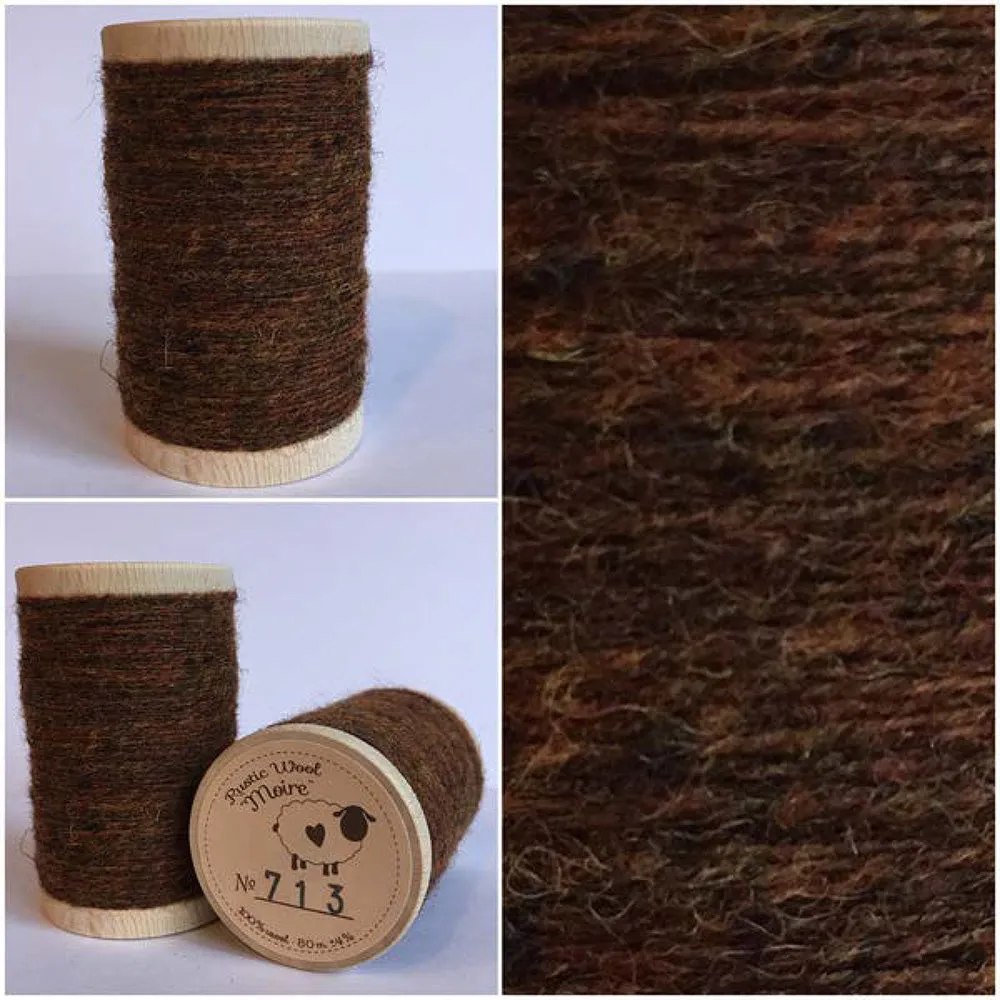 NUTMEG Hand Dyed YARD Wool Fabric for Wool Applique and Rug Hooking