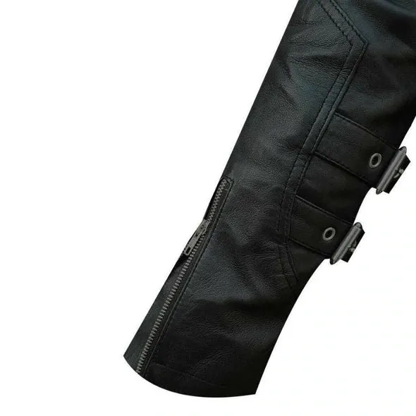 Original Leather Long Sleeves Buckled Men's Shirt