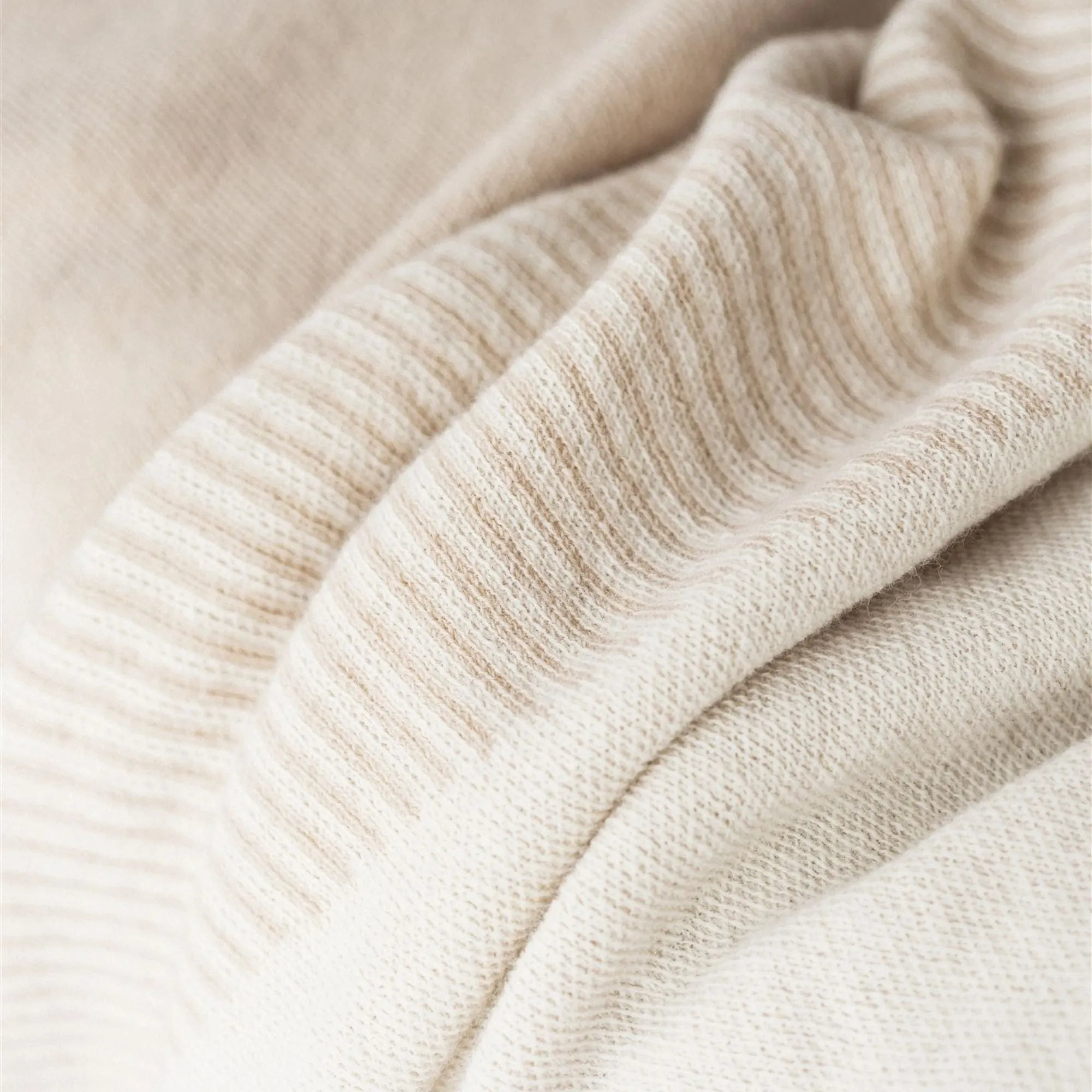 Pampas Geometric Wool Throw Blanket