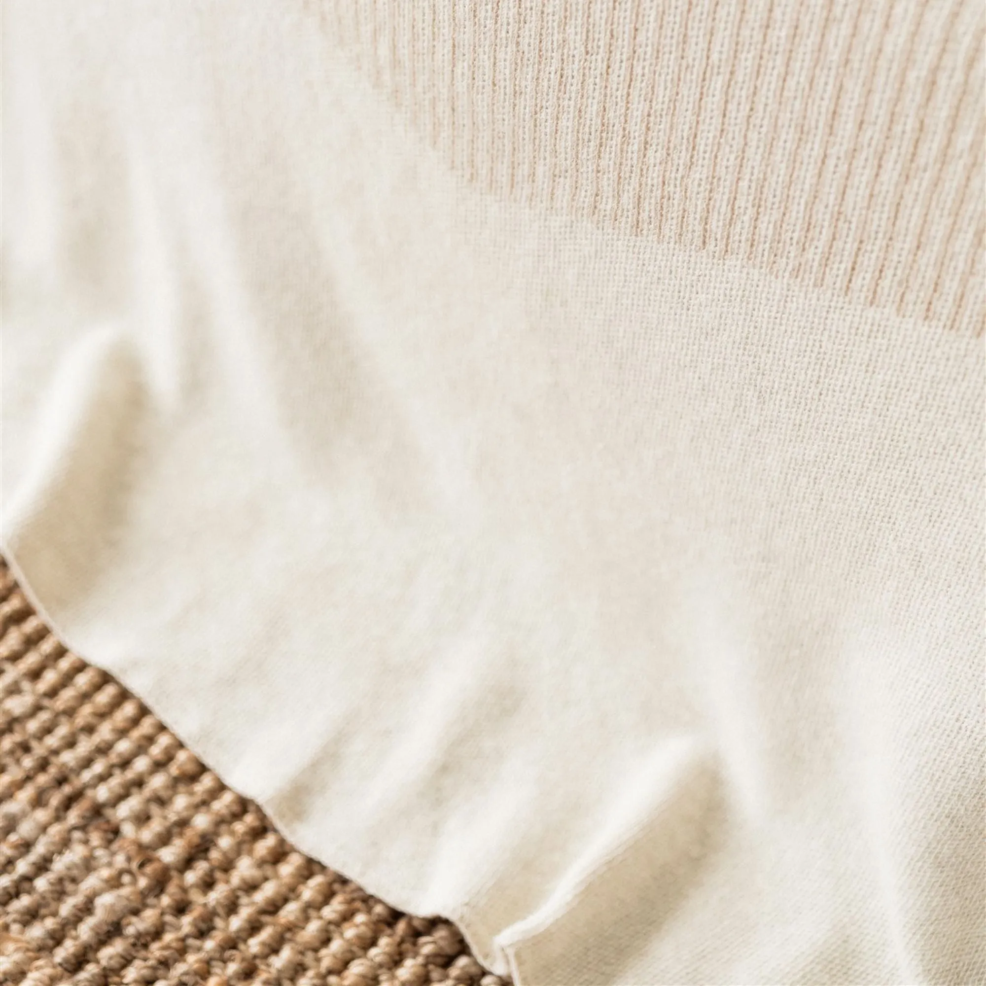 Pampas Geometric Wool Throw Blanket