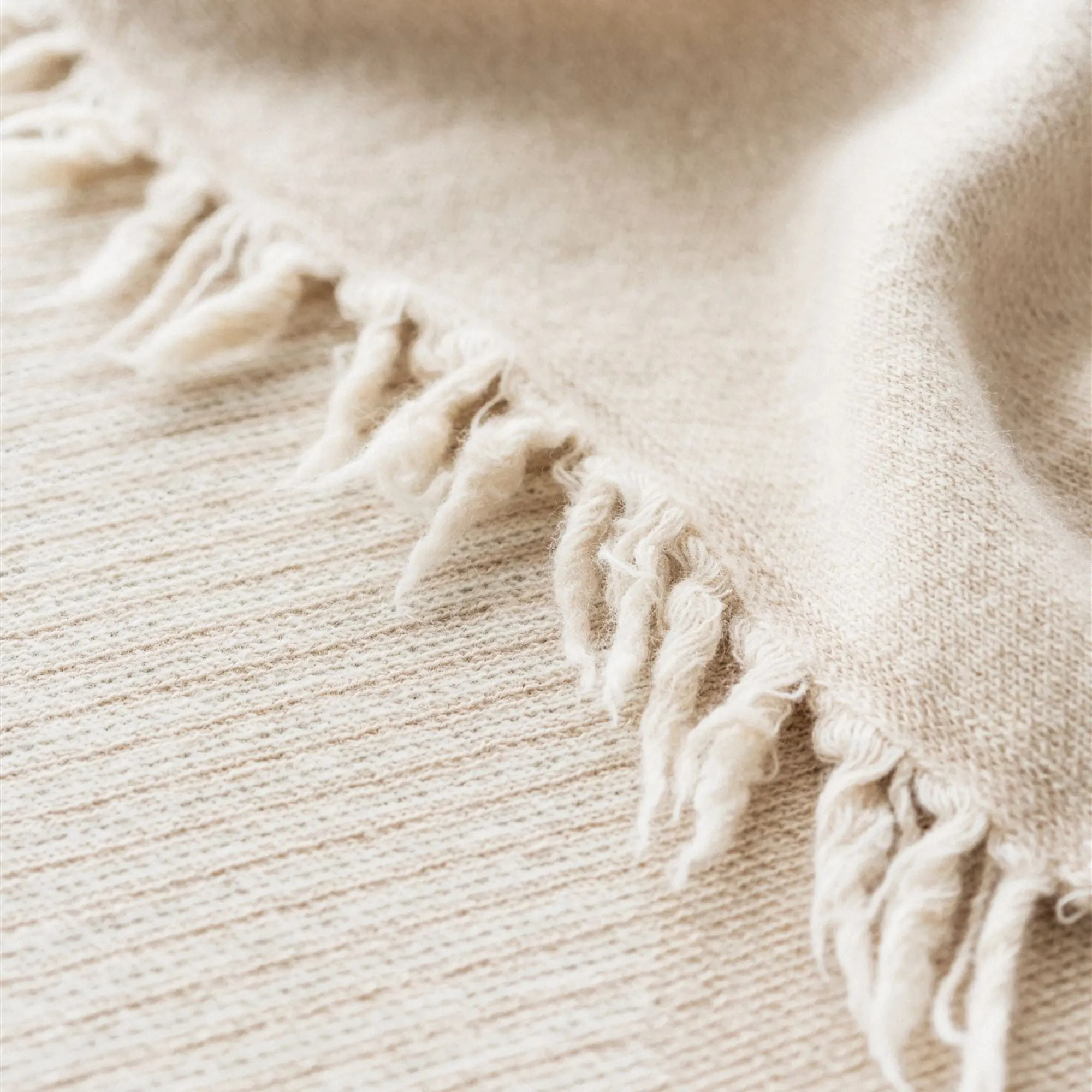 Pampas Geometric Wool Throw Blanket