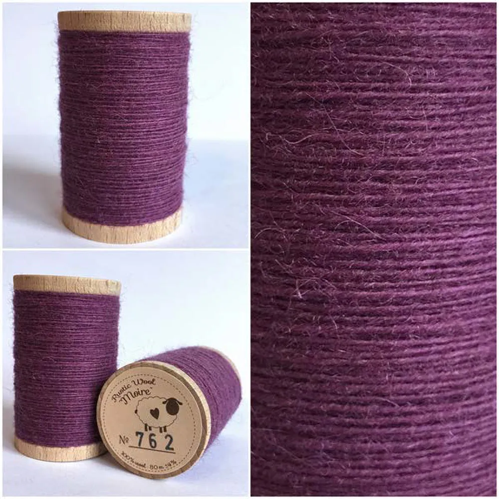PURPLE Hand Dyed YARD Wool Fabric for Wool Applique and Rug Hooking