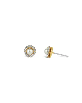 Round Halo Pavé Studs | 7mm