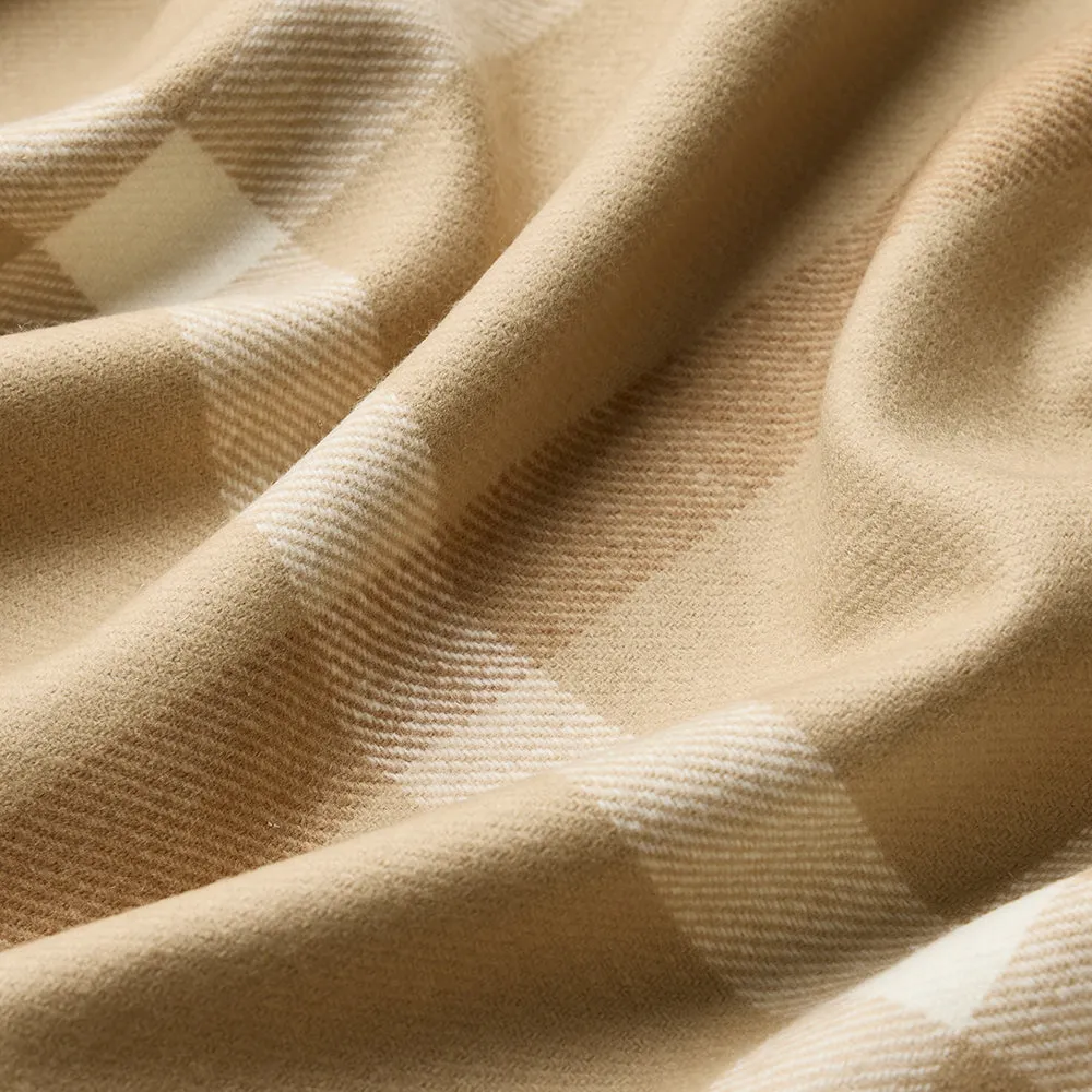 Summer Plaid Throw in Sandpiper Beach