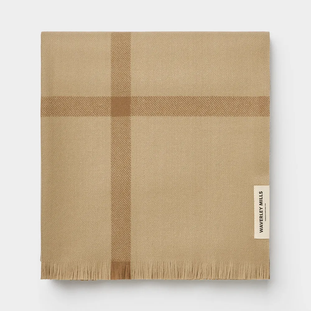 Summer Plaid Throw in Sandpiper Beach