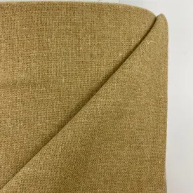 Tan Plain Weave Wool Blend