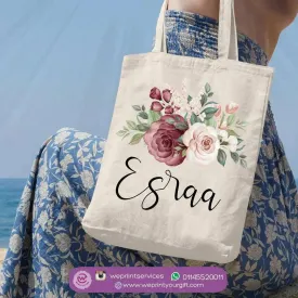 Tote Bag -Floral Names-B