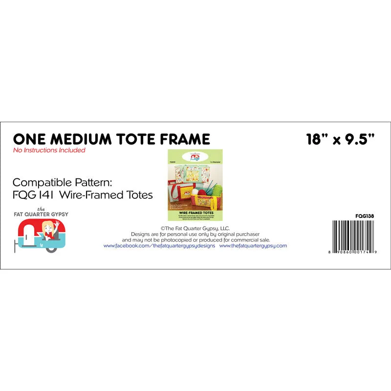 Tote Frame - Medium 18" x 9 1/2"