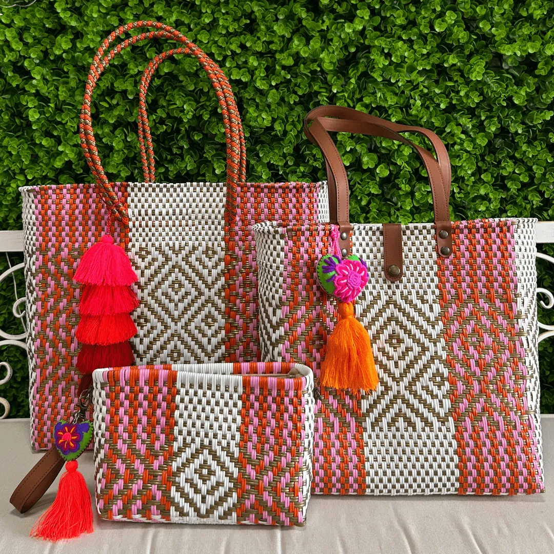 Upcycled Handwoven Crossbody Convertible -  Rosalia